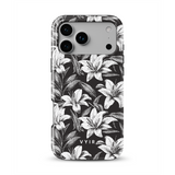 Monochrome Lilies - Tough Coque MagSafe pour iPhone