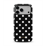 Classic Polka Dots, Black Noir - Tough Coque MagSafe pour iPhone