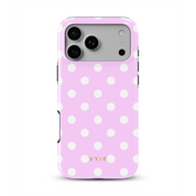 Classic Polka Dots, Pastel Pink - Shockproof Phone Case - VYIR