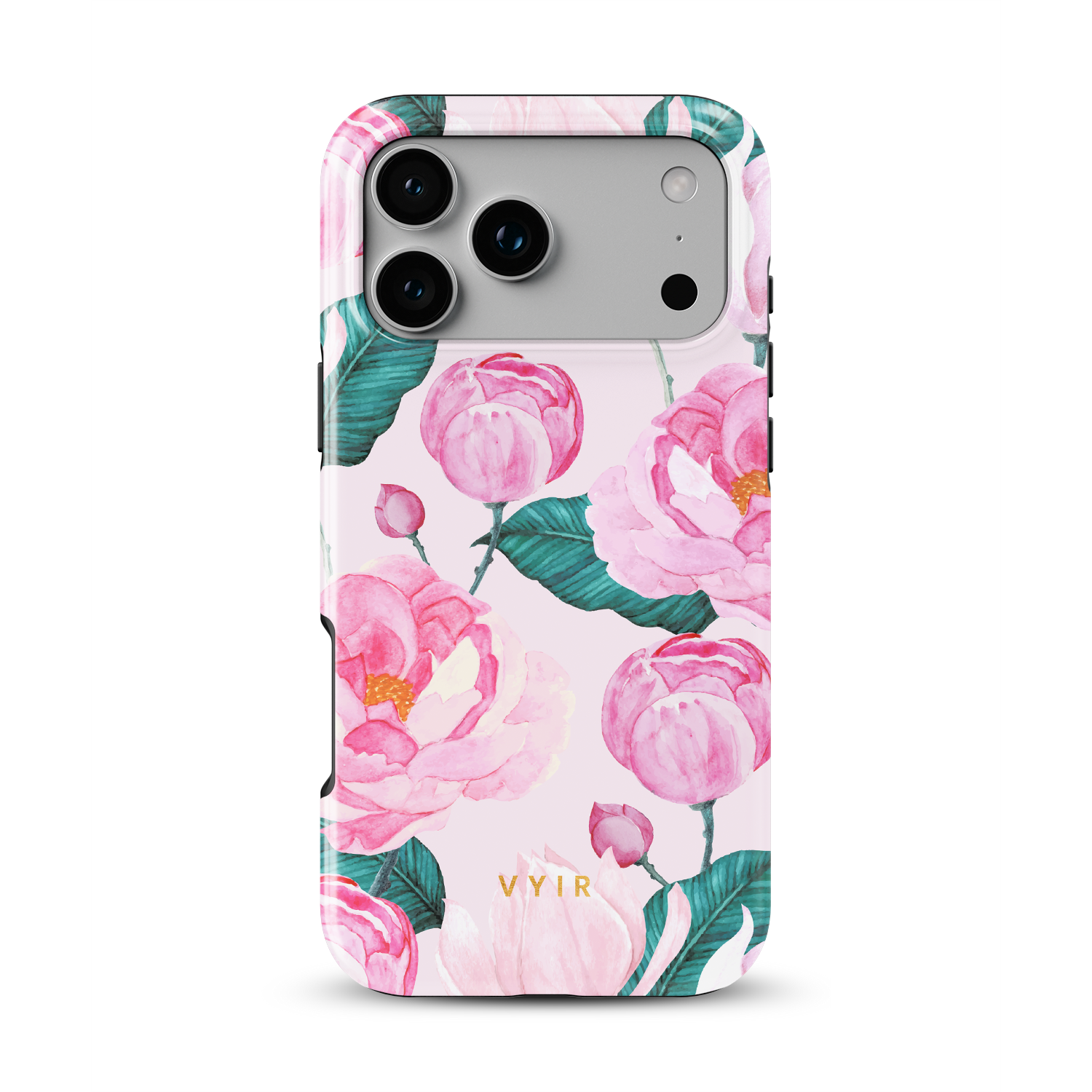 Rosy Peony Flourish - Shockproof Phone Case - VYIR