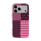 VYIR Signature 4-Checker, Burgundy - Tough Coque MagSafe pour iPhone
