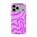 Swirl Lines, Rose clair - Tough Coque MagSafe pour iPhone