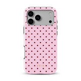 Tiny Polka Dots, Rose bonbon - Tough Coque MagSafe pour iPhone