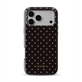 Tiny Polka Dots, Chocolat - Tough Coque MagSafe pour iPhone