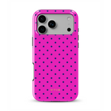 Tiny Polka Dots, Rose profond - Tough Coque MagSafe pour iPhone