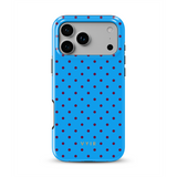 Tiny Polka Dots, Bleu électrique - Tough Coque MagSafe pour iPhone