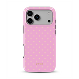 Tiny Polka Dots, Rose féminin - Tough Coque MagSafe pour iPhone