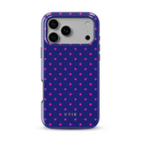 Tiny Polka Dots, Rose minuit - Tough Coque de téléphone