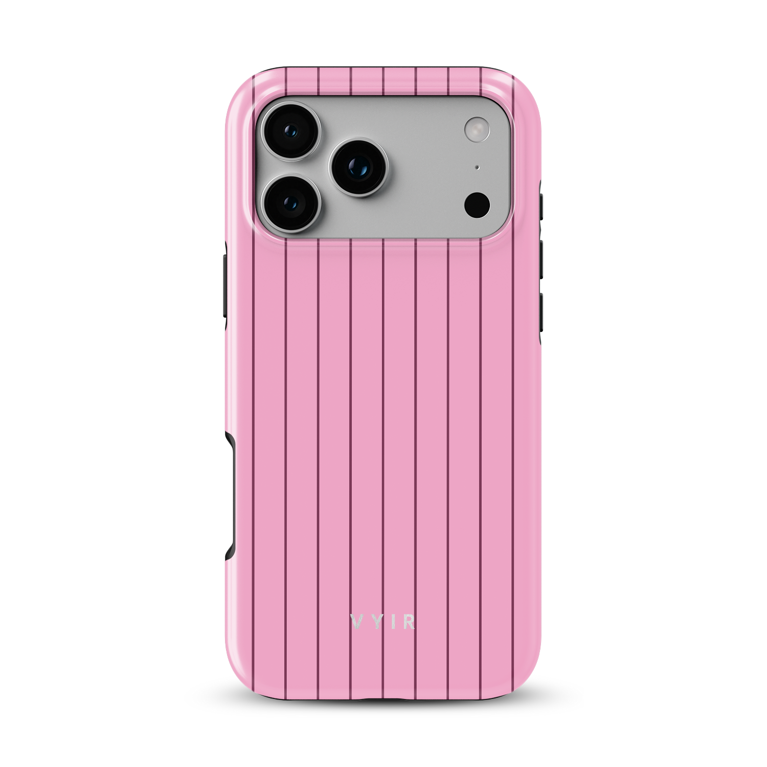 Vertical Stripes, Blush Pink - Shockproof Phone Case - VYIR