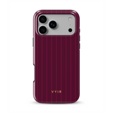 Vertical Stripes, Merlot - Tough Coque MagSafe pour iPhone