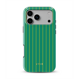 Vertical Stripes, Vert Goldline - Tough Coque MagSafe pour iPhone