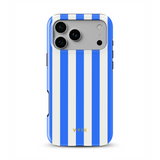 Vertical Stripes, Bleu Riviera - Tough Coque MagSafe pour iPhone