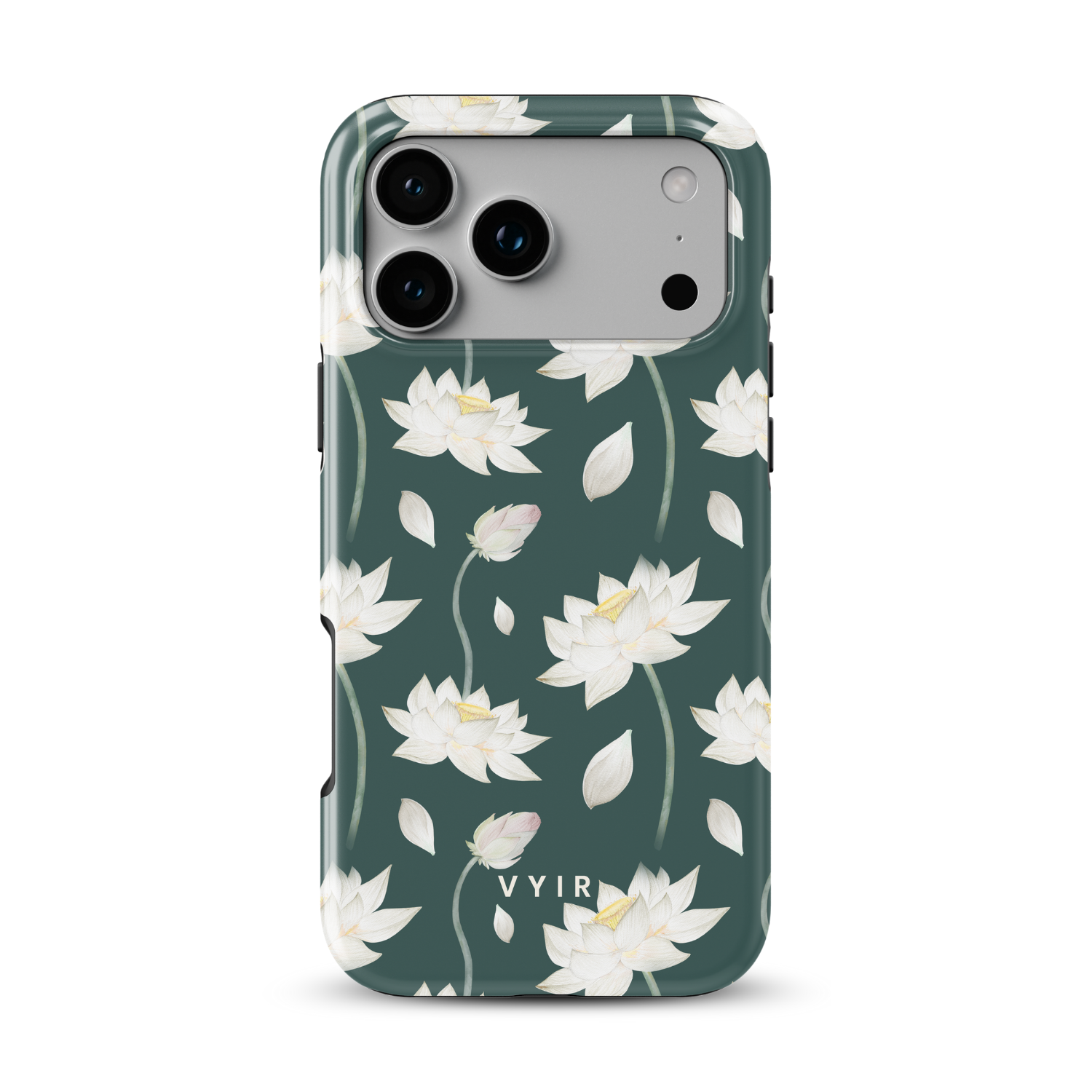 White Lotus Drift - Shockproof MagSafe iPhone Case - VYIR