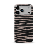 Zebra Gleam Mocha - Tough Coque de téléphone