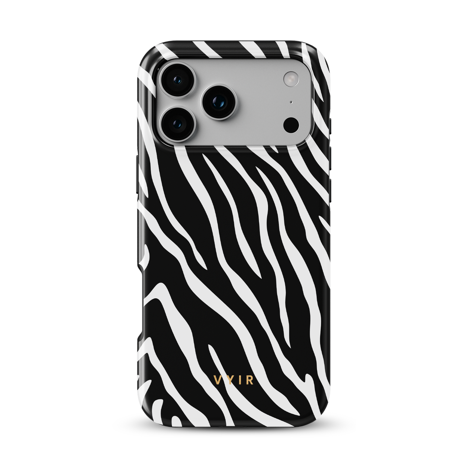 Zebra Luxe, Black and White - Shockproof Phone Case - VYIR