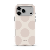 Big Polka Dots, Lait d'avoine - Tough Coque MagSafe pour iPhone