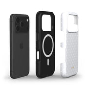 Tiny Polka Dots, Pearl White - Shockproof MagSafe iPhone Case - VYIR