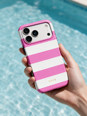 Horizontal Stripes, Fashion Pink - Tough Coque de téléphone
