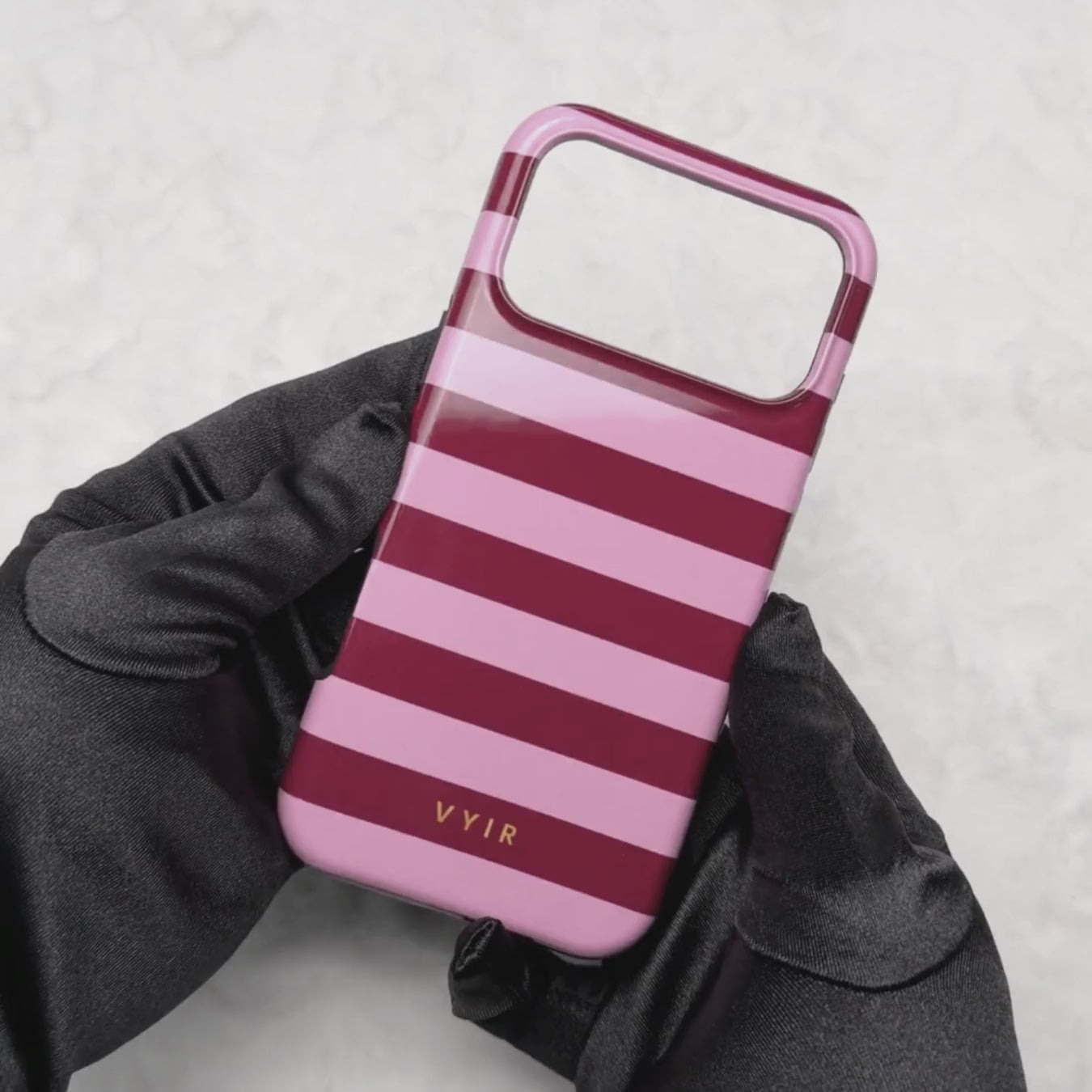 Horizontal Stripes, Candy Pink - Tough Coque de téléphone